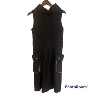 Matilda Jane Brown Sleeveless Dress With Pockets Women's Size Medium